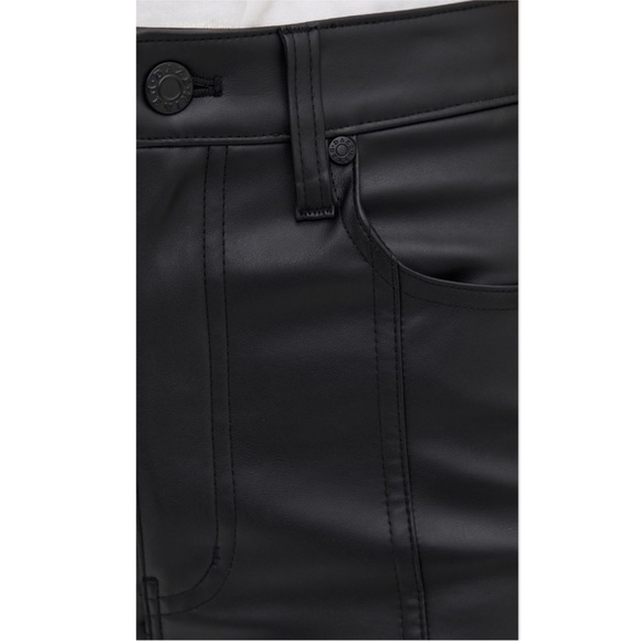 New with Tags DAZE Far Out Faux Leather Wide Leg Pants - Picture 5 of 13